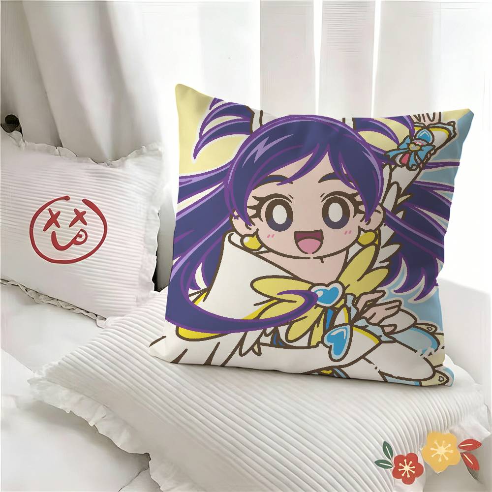 1pc Futari Wa Pillow Case Fashion Square Pillowcase Bedroom Sofa Room Ins Decoration Leisure