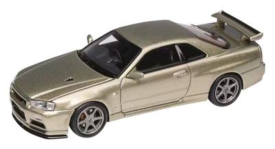 MOTORHELIX Nissan Skyline V Spec II Millennium Jade Finished Product 1/64 GT-R (R34)
