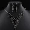 European & American Bridal Jewelry Set: Necklace & Earrings for Banquets and Fashion Events
