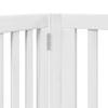 Vidaxl Foldable Dog Gate, With Door, 4 Panels, White, 320 Cm