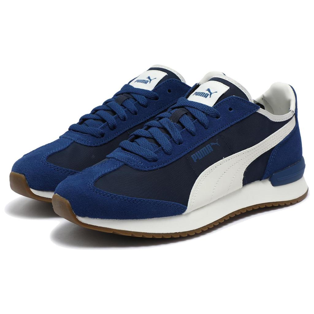 Puma R78 Comfortable Versatile Low-Top Lifestyle Sneakers Unisex Sneakers Off-White Blue 392901-12