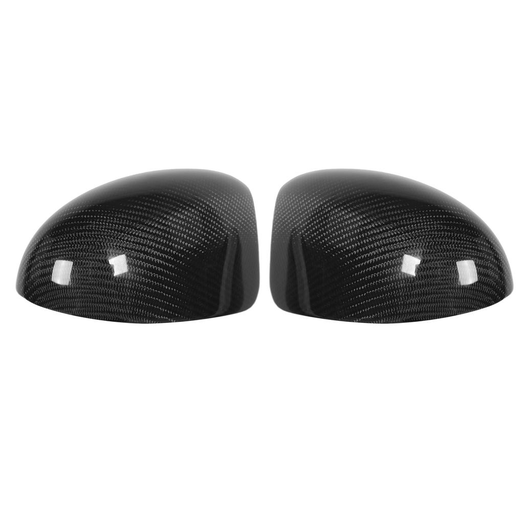 2pcs Rearview Mirror Cover Add On Carbon Fiber Cap Without Hole Fit for R53 JCW 20022006