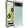 Careflection Premium Hybrid Bumper Camera Protection Case For Google Pixel 6A Transparent Tpu Case With Oleophobic Anti
