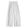 Women's Lace-Trim Wide-Leg Cropped Pants - 2025 Sun Protection, Lightweight & Casual