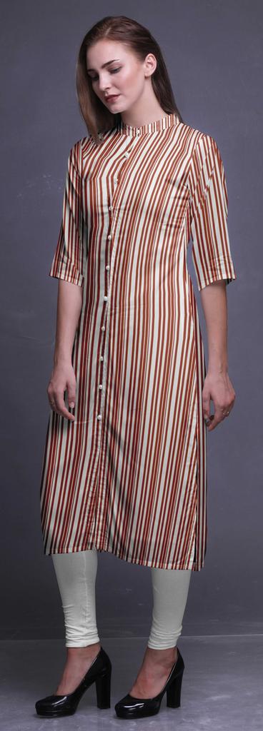 Bimba Printed Straight Kurti Kurtis For Women Summer Clothing Large