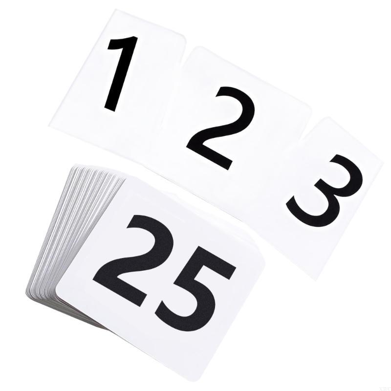 Convenient Numbered Seating Cards Multipurpose Conference Room Seats Markers Easy To Read Wedding Table Numbers X3UC