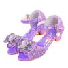 Girls Sandals Princess Shoes 2025 New Summer Children's Crystal Shoes Baby High Heels Soft Sole Little Girl Summer