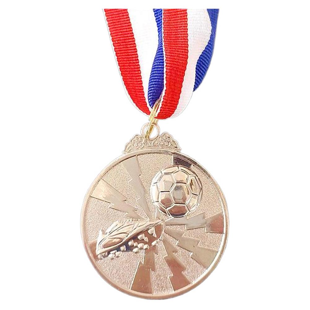 Soccer Medals Gold Silver Bronze Award Medals 2 Inch Metal Winner Medals with Neck Ribbon Sports Medals for Party Favors