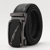 Frosted Automatic Buckle Edge Two-Layer Cowhide Belt, Business And Leisure Men'S Trendy Belt