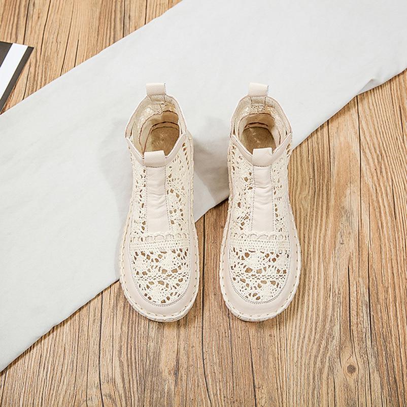 Order A Size Up,Exquisite Summer Korean Version of Harajuku Style Student Wild Flat Casual Women's Shoes Mesh Breathable Lazy Single Shoes