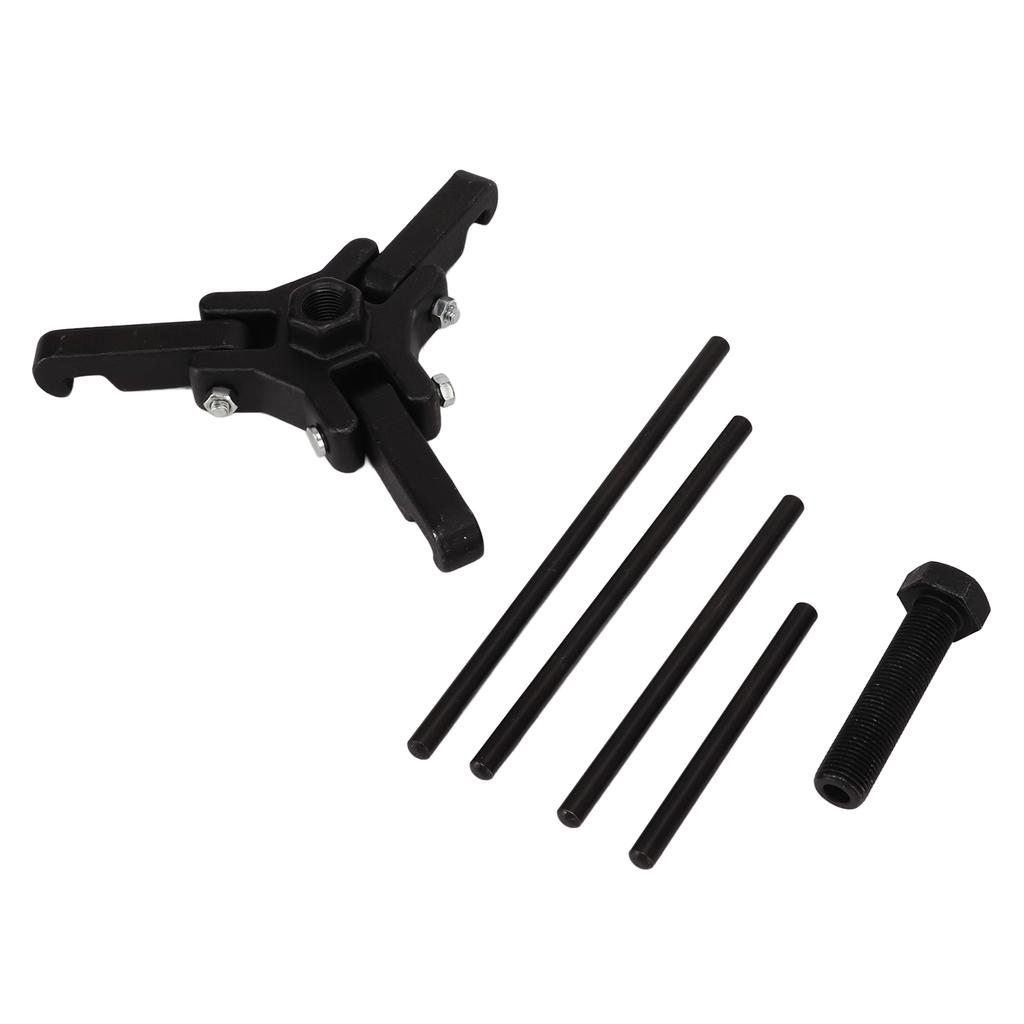 6pcs Harmonic Balancer Puller Set Carbon Steel Black Oxide Finish Damper Pulley Puller Kit