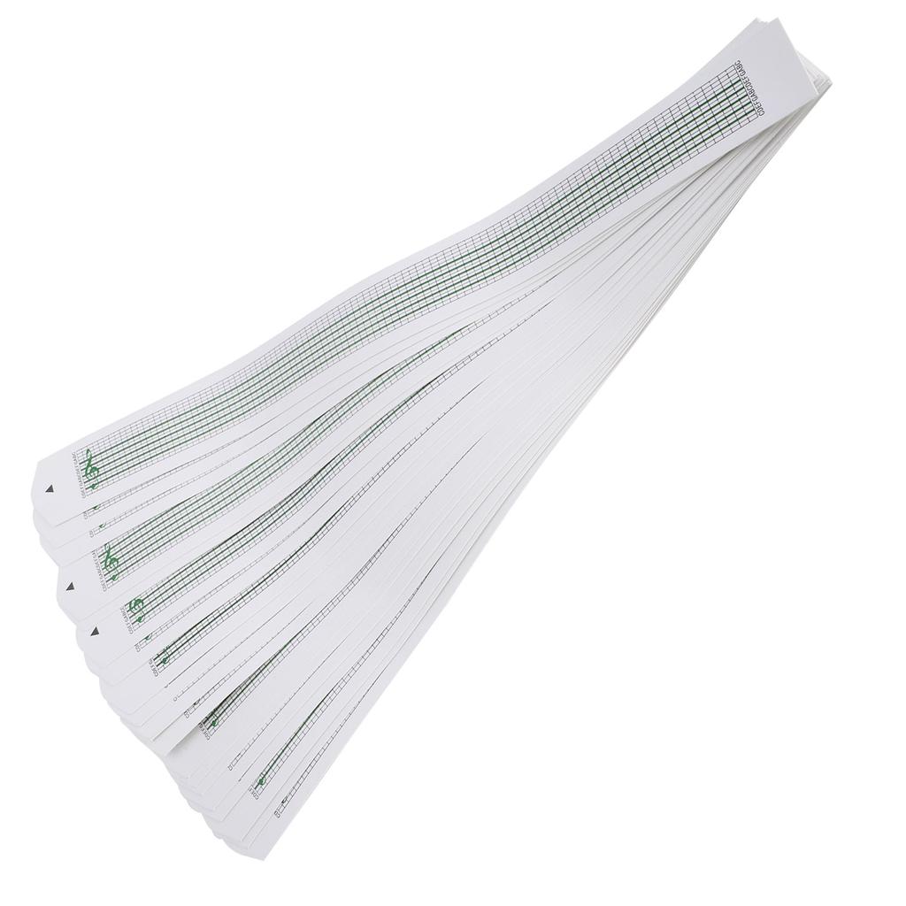 30Pcs Music Box Refill Blank Paper DIY Composition 15 Note Hand Crank Movement Christmas Gift