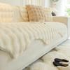 Thick Faux Rabbit Fur Sofa Covers, Luxury Couch Cover, Ultra-soft, Warm, Non-slip, Armchair, Furniture Slipcover, 2, 3 Seaters