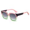 Ochelari Trend Ochelari de Soare Poligonali Femei Textură Potrivire Cromatică Ochelari de Soare Punct