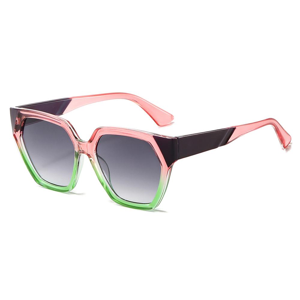 Ochelari Trend Ochelari de Soare Poligonali Femei Textură Potrivire Cromatică Ochelari de Soare Punct