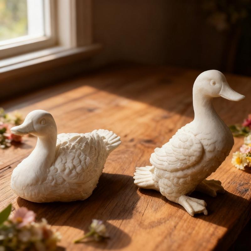 Silicone Craft Mold For Candle Soap Chocolates Making Epoxy Resin Casting with 3D Duck Shape Easy Releases Design