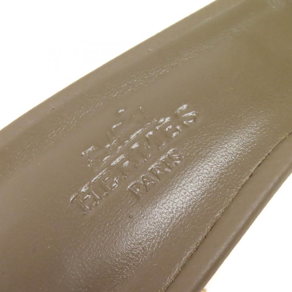 Great HERMES Mule Oazis sandals H logo leather leather Women 35 151215Z Used