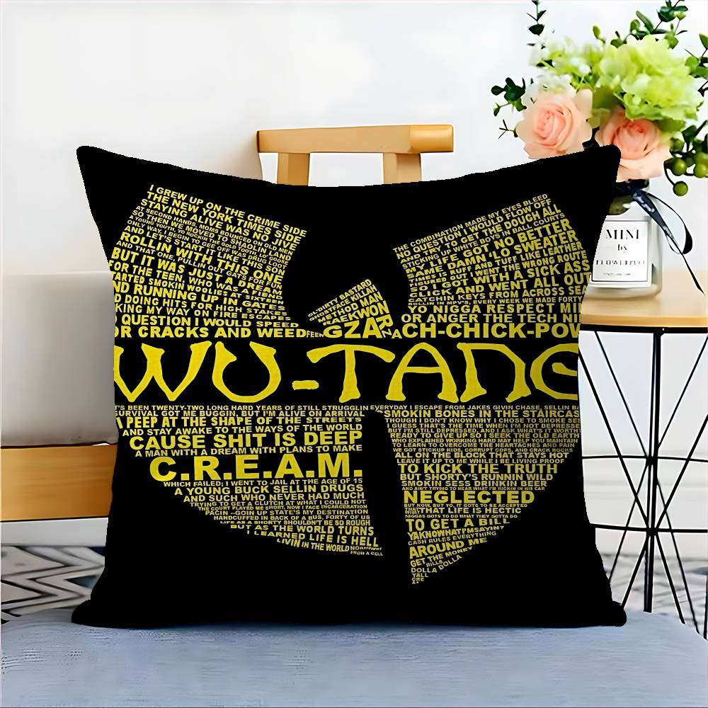 WU-T--TANGs CLANs Band Cushion Cover Pillowcase Upholstery Sofa Throw Pillow Home Decor Pillowcas