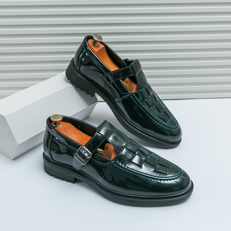 Fashion Fashion Thick Bottom Loafers Black Casual Shoes for Men Oxford Shoes Luxury Brand Formal Business Slip-on Driving Wedding Shoes