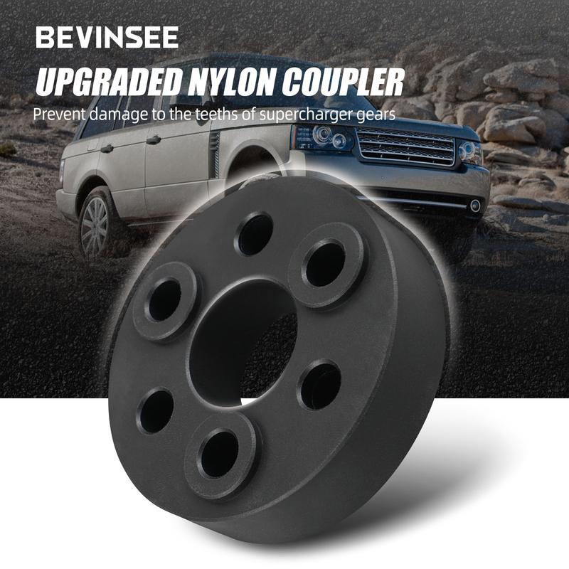 BEVEE Nylon Supercharger Coupler for Land Rover Range Rover for Jaguar XJ XF F-Type 5.0L Engines 2009-2013