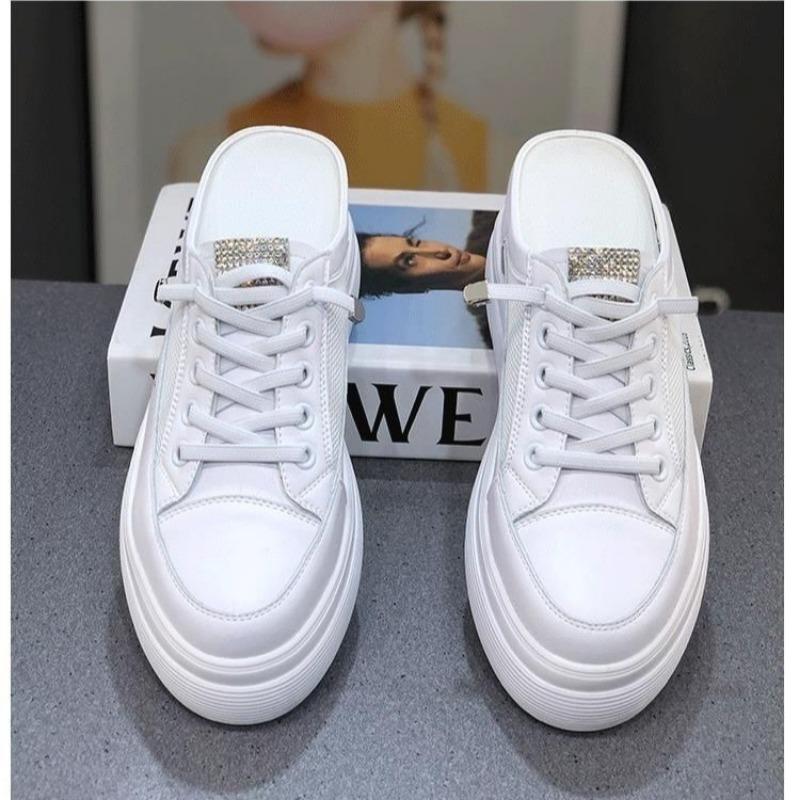 Fashion 2025 Mesh Women's Closed Toe Slippers Summer Breathable Platform Increased Internal Sandals Outdoor Daily Casual Brand Slippers