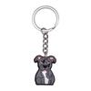 New Arrival Adorable Pet Dogs PVC Soft Keychains Bag Hanging Pendant Car Keyrings Animals Key Chains Accessories Wholesale Gift
