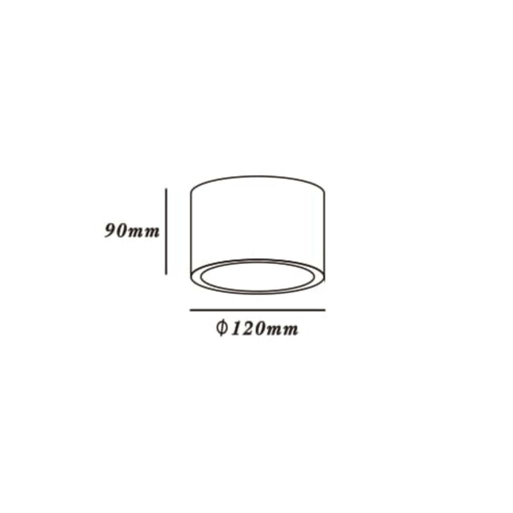 Plafon Camino 1 Gu10 Es111 Czarny Light Prestige Lp-1101/1Sm Bk