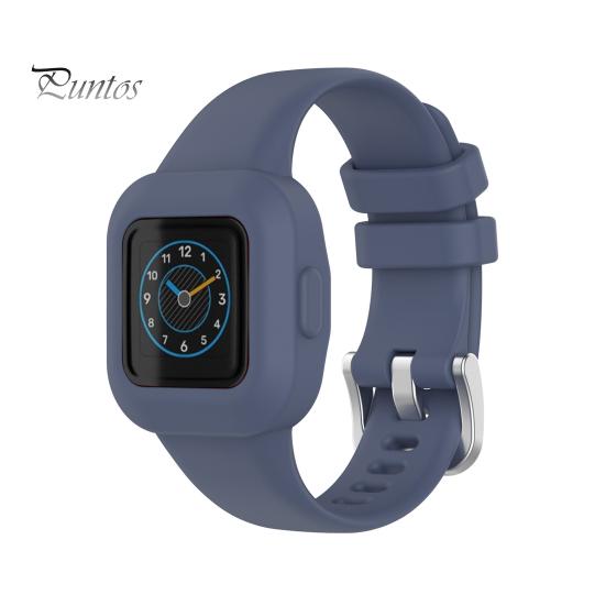 Silicone Watch Band One-piece Soft Wrist Bracelet Strap Watchband for Garmin Fit JR3/Vivofit Jr.3