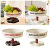 Pedestal Bowl Versatile Home Decor Dessert Platter Tray Dish Serving Bowl for Dinning Room Counter Buffet Kitchen Veggies Fruits