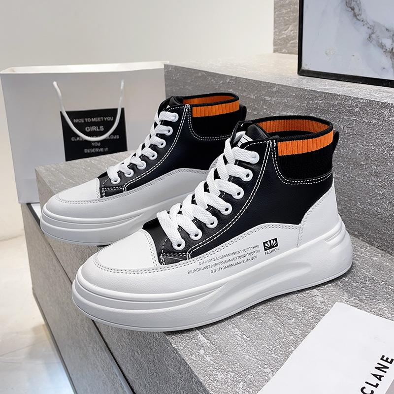 High-top Soft-soled Women's New Autumn Xiaoxiangfeng Shoes Ins Versatile Sports and Leisure Board Shoes
