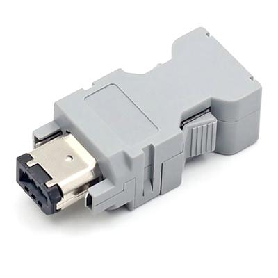 1 Stuk Vrouwelijke Connector 6 Pin Firewire Ieee 1394 Voor Yaskawa Voor Panasonic Servomotor Encoder 6P Sm-6E Encoder Plug