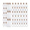 Clear Glass Mini Wishing Bottles Jars with Cork Stoppers Set for Craft Enthusiasts Art Projects Decors Party Favor