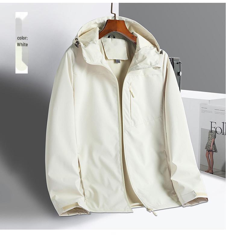 Men's Custom Windproof Waterproof Autumn Windbreaker with Logo Embroidery