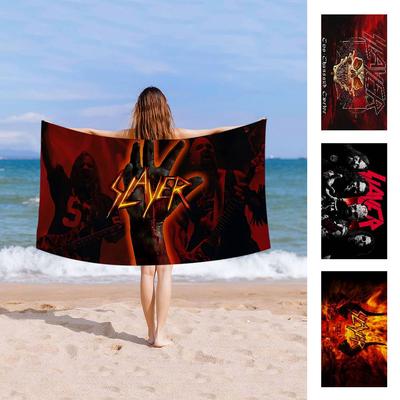 Slayer Heavy Metal Band Musik Badetuch Mikrofaser Weich Wasserabsorbierend Atmungsaktiv Für Mädchen Kinder Dekorativ Cartoon