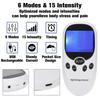 Dual Channel TENS Muscle Stimulator Pain Relief Therapy Device with 8 Electrode Pads for Body Recovery
