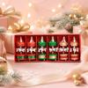6Pcs Wooden Christmas Carousel Ornament DIY Crafts New Year Carousel Hanging Decor Exquisite Colorful Christmas Tree Decor