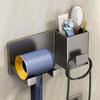 Wall Mounted Storage Bracket Multi-Functional Blower Holder Hair Dryer Shelf  Home Bathroom