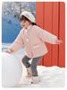 Girls' Winter Cotton Jacket: Plush-Padded Coat for Stylish 3-Year-Olds