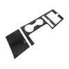 A87Q-2Pcs Car Carbon Fiber Center Console Gear Shift Panel Water Cup Holder Cover Trim Stickers for KIA K5