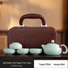 Ding Kiln Travel Tea Set: Ceramic Xi Shi Pot with Two Cups and Four Cups - Creative Gift