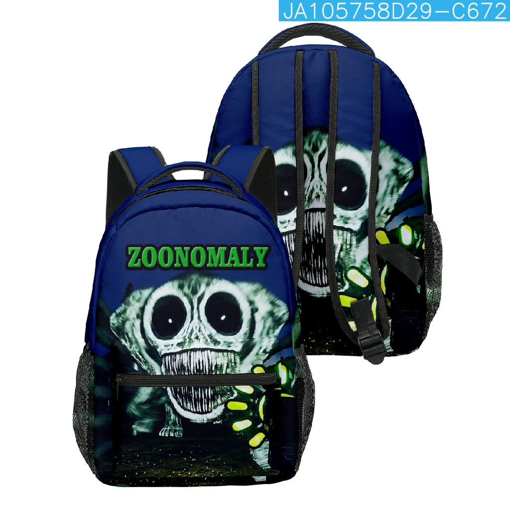 Cartoon Popular Funny Zoonomaly student Bookbag Notebook Backpacks 3D Printed Oxford Waterproof Boys/Girls Travel Backpacks