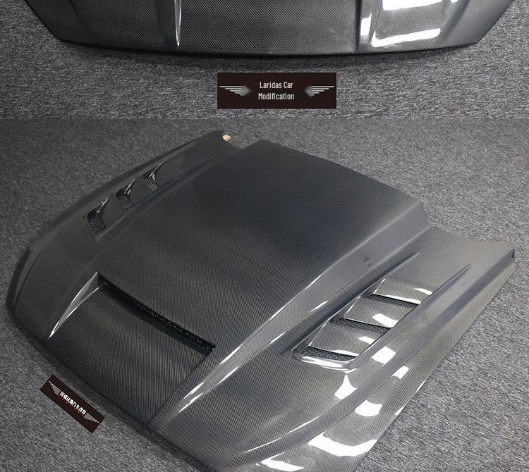 18-23 Ford Mustang TF Carbon Fiber Ventilated Hood for Engine Cooling