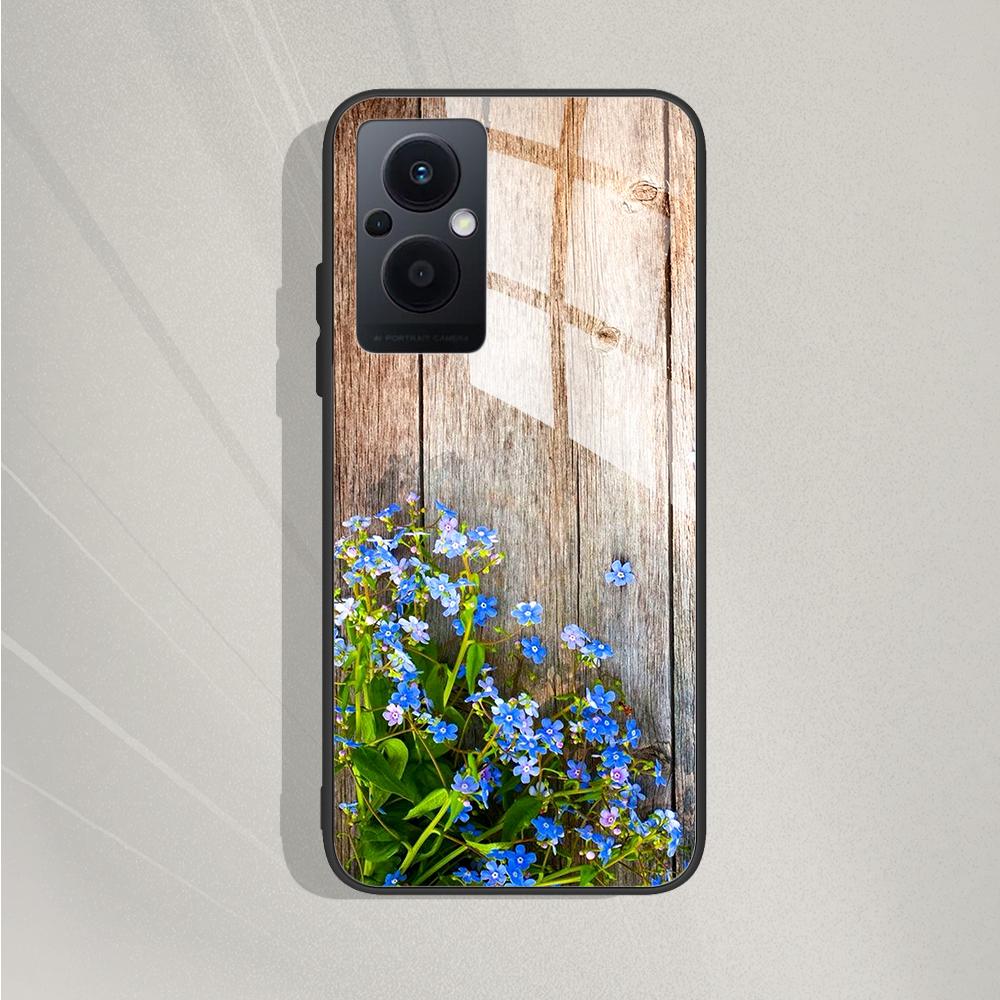 Per OPPO Reno 8 Lite 5G Custodia Cover Reno 7Lite Paraurti per Telefono Custodia in Vetro Temperato Per OPPO Reno7 Lite / Reno8 Lite Fundas Capa