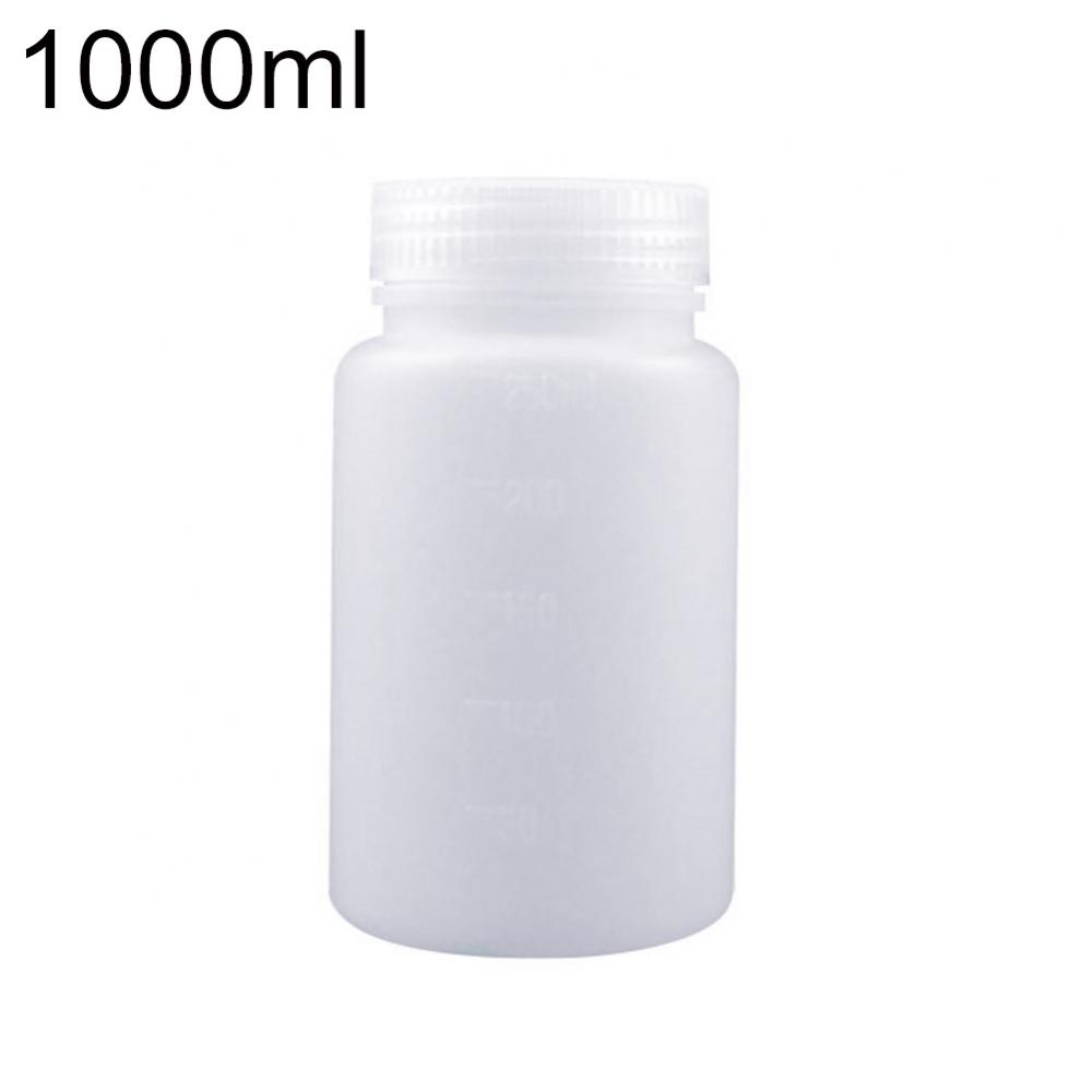 1000ml Plastic Storage Bottle for Chemical Liquid Vial Reagent Lab Supply Empty белый