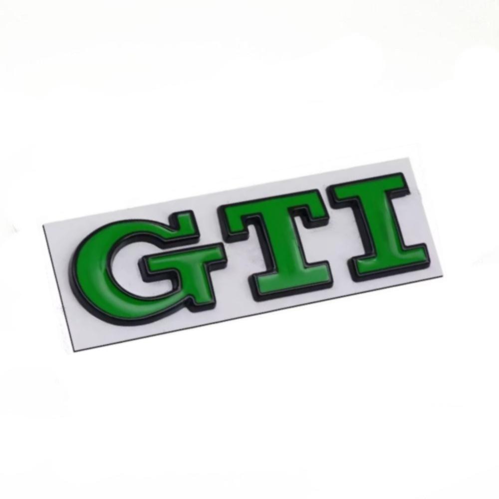 1ks 3D kovové nálepky se znakem GTI odznaku auta pro Golf GTI mk2 mk3 mk4 mk5 mk6 mk7 mk8 Polo Auto příslušenství