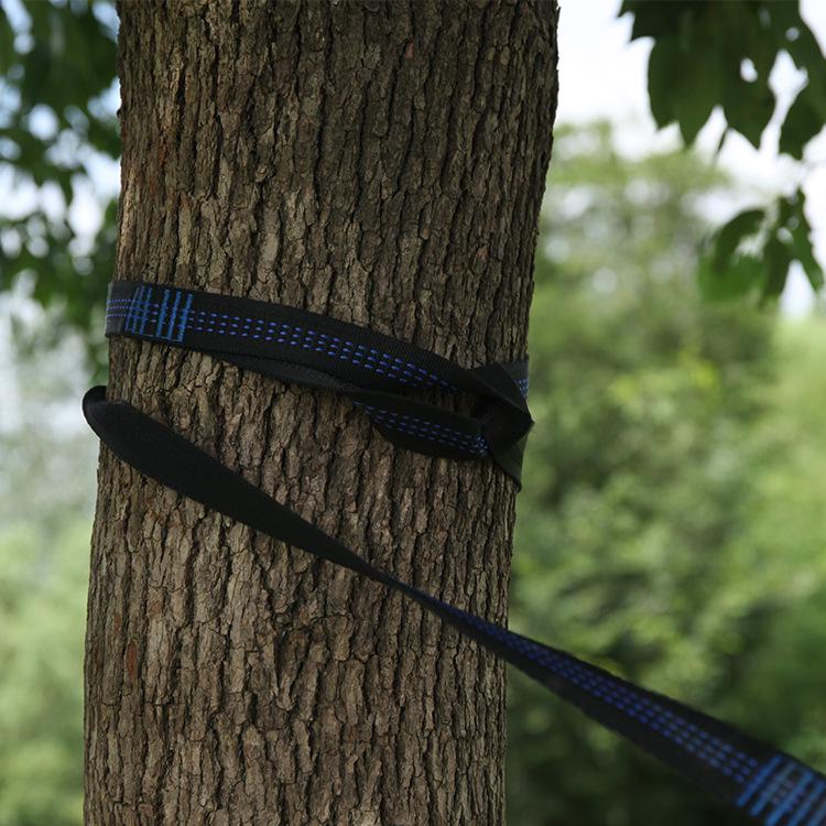 Popular Outdoor Nylon Hammock with Binding Ropes for Camping