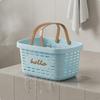Portable Shower Tote Easy to Clean Draining Bath Basket Plastic Shower Basket Multipurpose Household Storage for Students