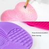 Scrubbing Pad Cosmetic Brush Cleaning Pad Silicone With Suction Cup Apple Cleaner Cleaning Scrubbing Pad Beauty Supplies