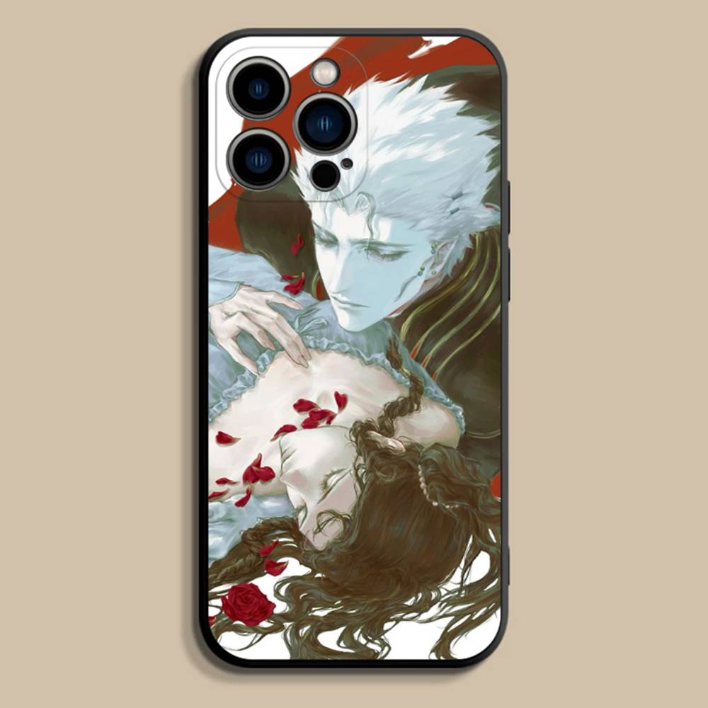 Anime Vampire Hunter D Phone Case For iPhone 17,16,15,14,13,12,Pro,Max,Plus,E,SE4,Air,Mini Black Soft Cover