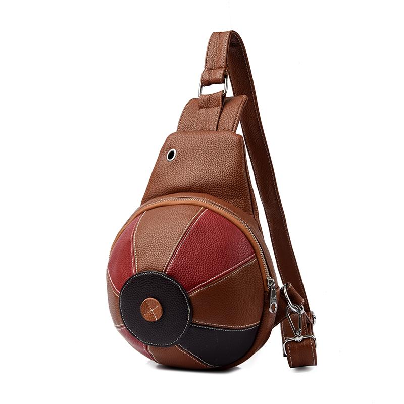 Stitching Women's Bag Hat Line Chest Bag Outdoor Shoulder Crossbody Bag